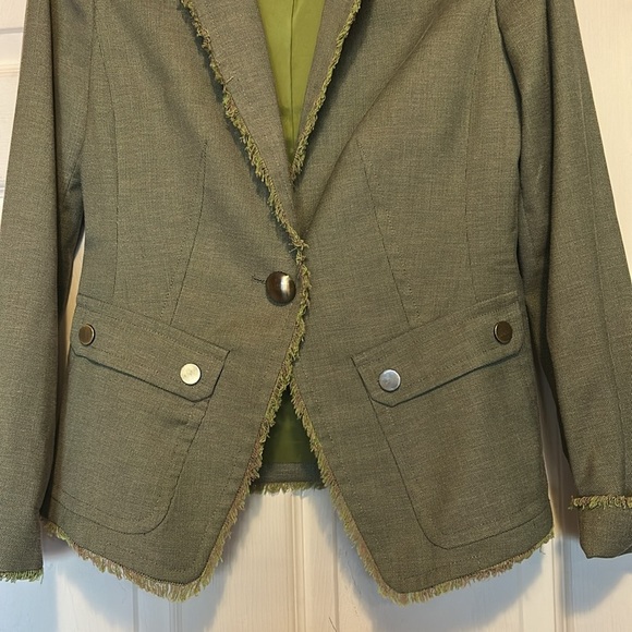 Etcetera Green Blazer Size 4 - Picture 3 of 8